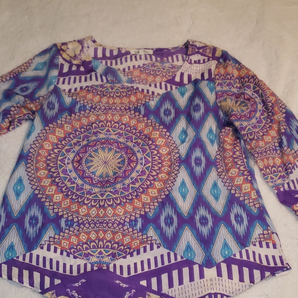 Colorful dress blouse